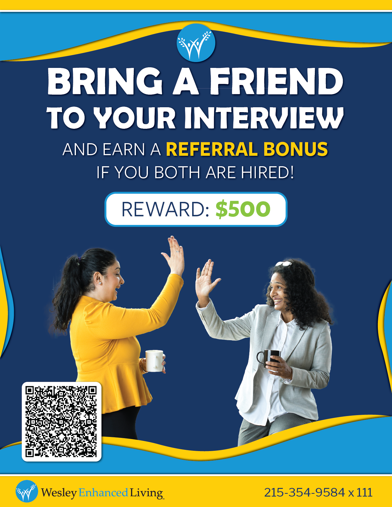 Bring A Friend To Your Interview Poster 2025