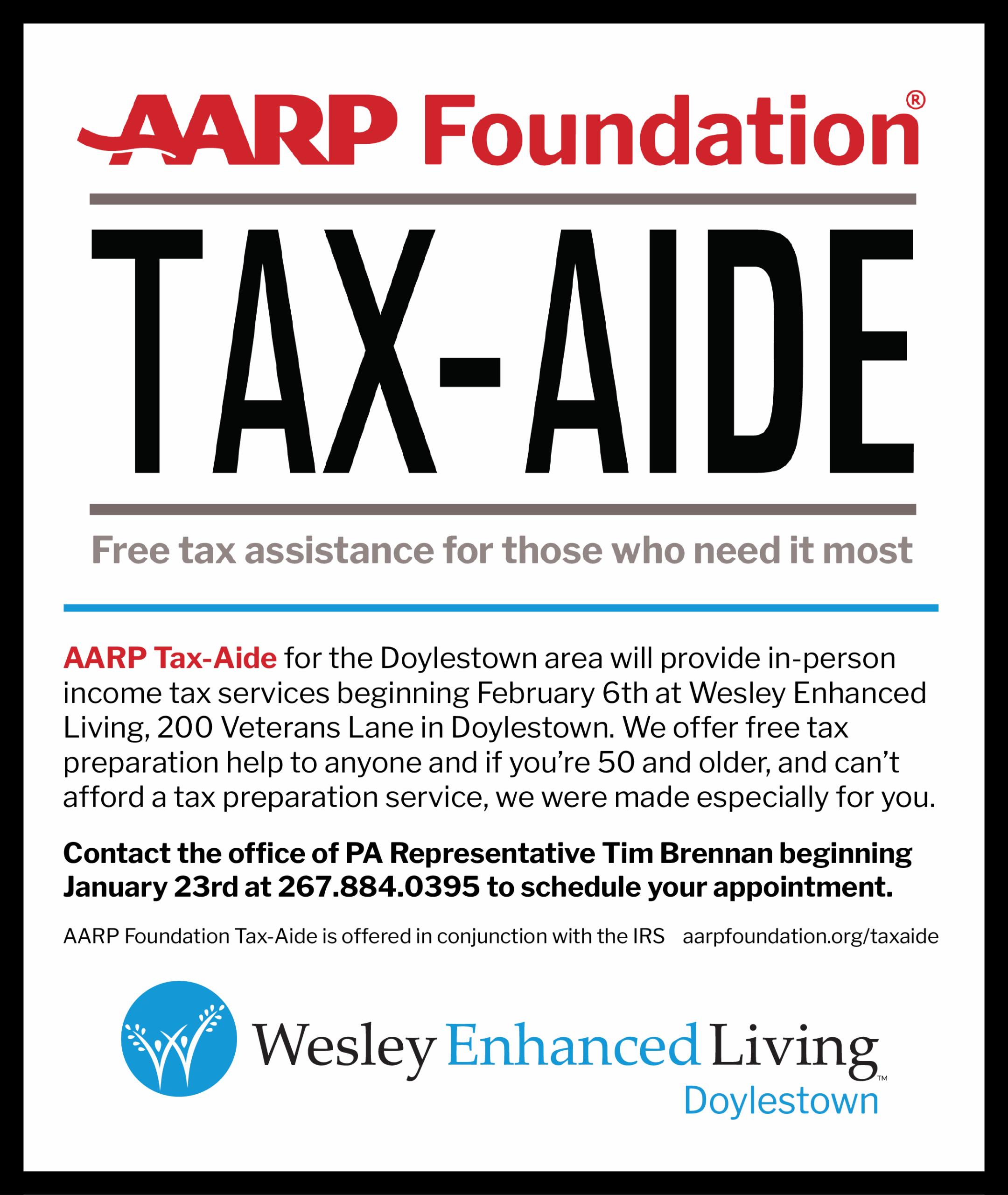 AARP Tax Aide DT Post 2026