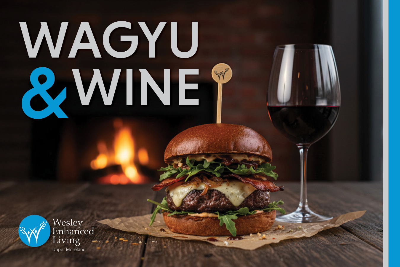 UM Wagyu And Wine Postcard 2026 (front)