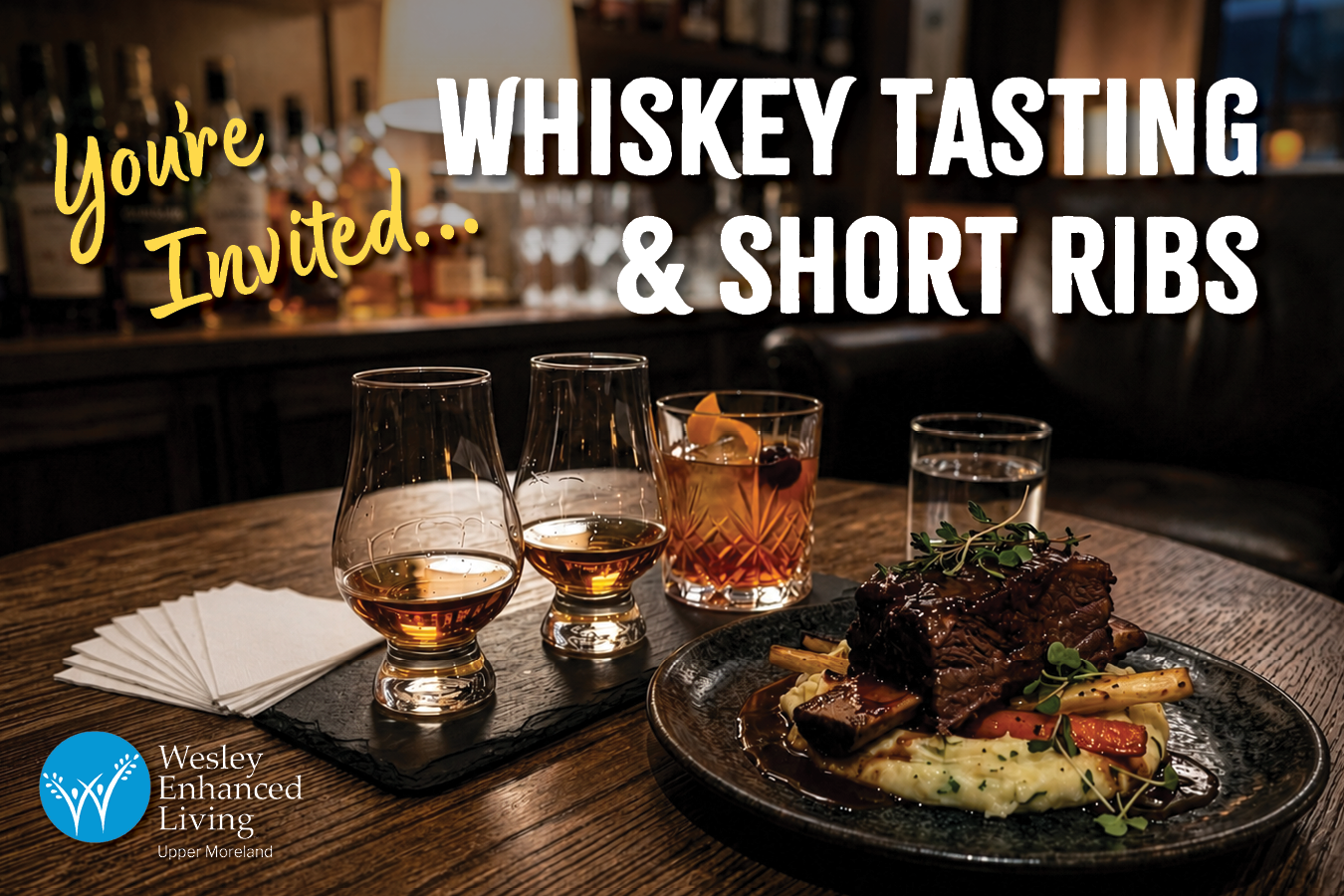 UM Whiskey Tasting And Short Ribs Postcard Image 2026